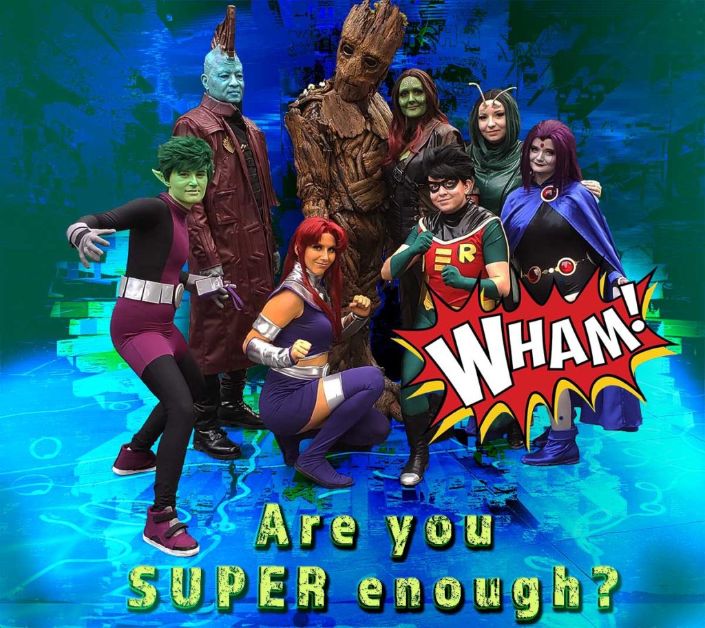 Group Cosplay costume design Guardians of the galaxy meet teen titans